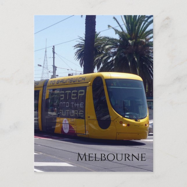 Postal tranvía de melbourne brunswick (Anverso)