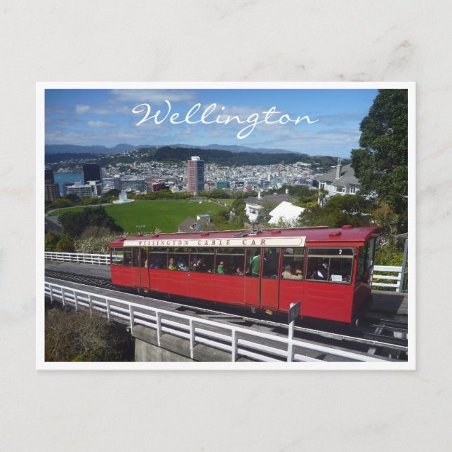 Postal tranvía de wellington (Anverso)