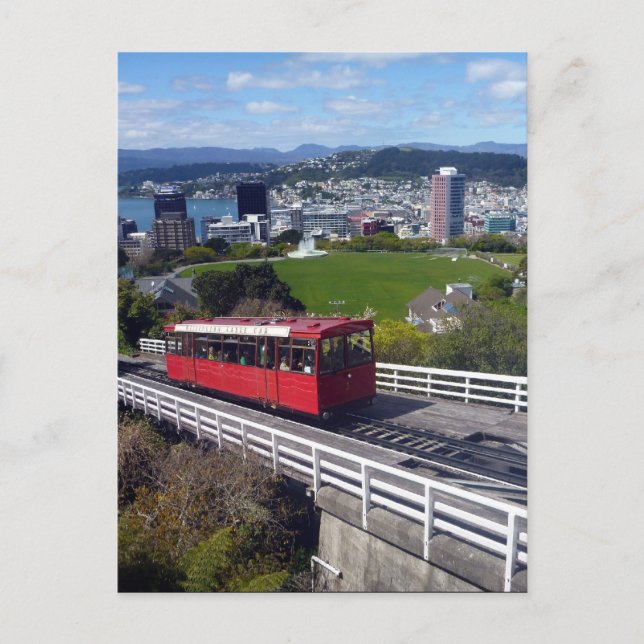 Postal tranvía de wellington nz (Anverso)