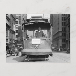 Postal Tranvía del Puente de Brooklyn, 1915