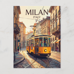 Postal Tranvía Serie 1500 de Milán Italia