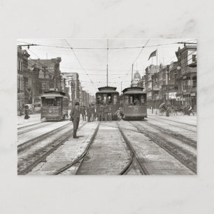 Postal Tranvías de Nueva Orleans, 1907