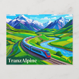 Postal TranzAlpine (Alpes del Sur) Nueva Zelanda