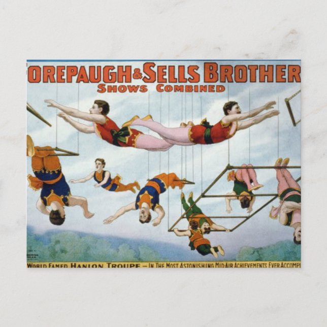 Postal Trapeze Artists / Forepaugh & Selle Brothers (Anverso)