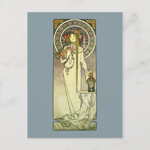 Postal Trappistina Mucha Art Nouveau