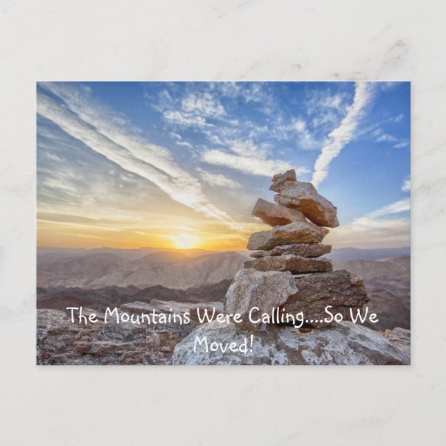 Postal Trasladado Al Cambio De Dirección De Las Montañas (Anverso)