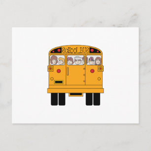 Postal Traslado de bus de escuela