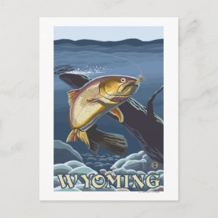 Postal Traslado de pesca de trucha - Wyoming