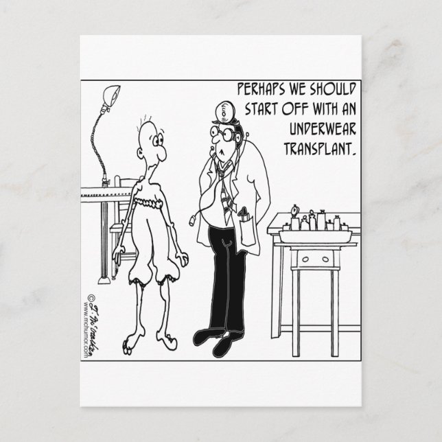 Postal Trasplante de ropa interior (Anverso)