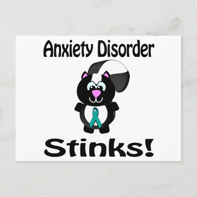 Postal Trastorno de ansiedad Apesta Conciencia del zorril (Anverso)