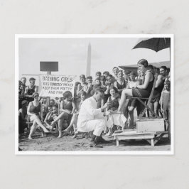 Postal Tratamientos De Toque En La Playa, 1922
