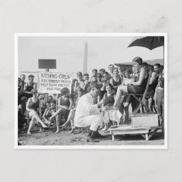 Postal Tratamientos De Toque En La Playa, 1922