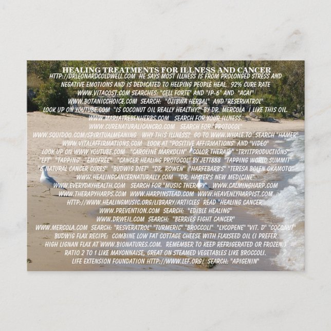 POSTAL TRATAMIENTOS SANITARIOS PARA LA ENFERMEDAD Y EL CÁ (Anverso)