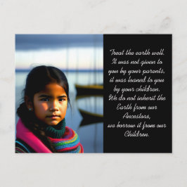 Postal Tratar el pozo de la Tierra | Chica de la aldea pe