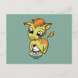 Postal ¡Trato dulce! Girafa
