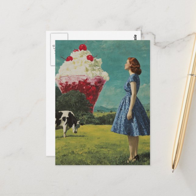 Postal Trato dulce surrealista (Anverso/Reverso In Situ)