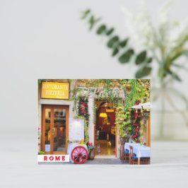 Postal Trattoria Verde. Roma, Italia