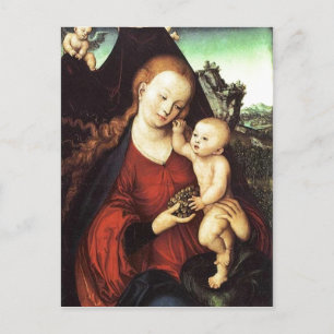 Postal Traubenmadonna von Lucas Cranach d. ?. um 1525 ?l 