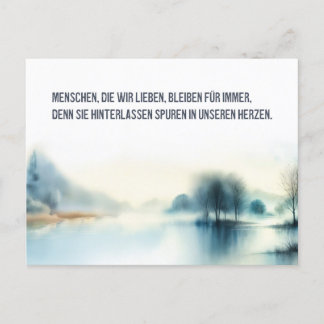 Postal Trauerkarte "Menschen, die wir lieben"