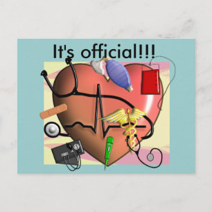 Postal Trauma Enfermeras Regalos de Arte