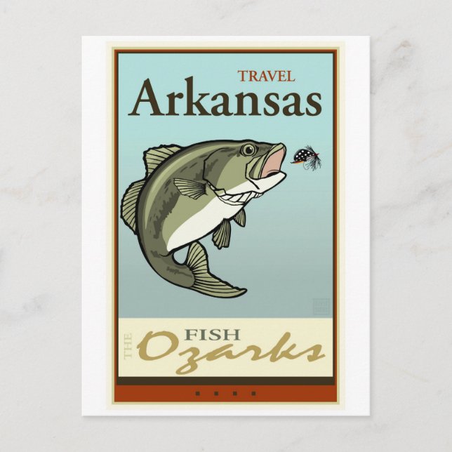 Postal Travel Arkansas (Anverso)