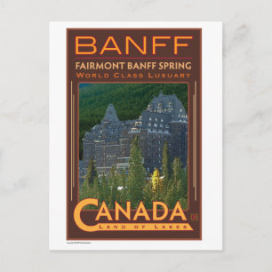 Postal TRAVEL-Canadá-Banff-