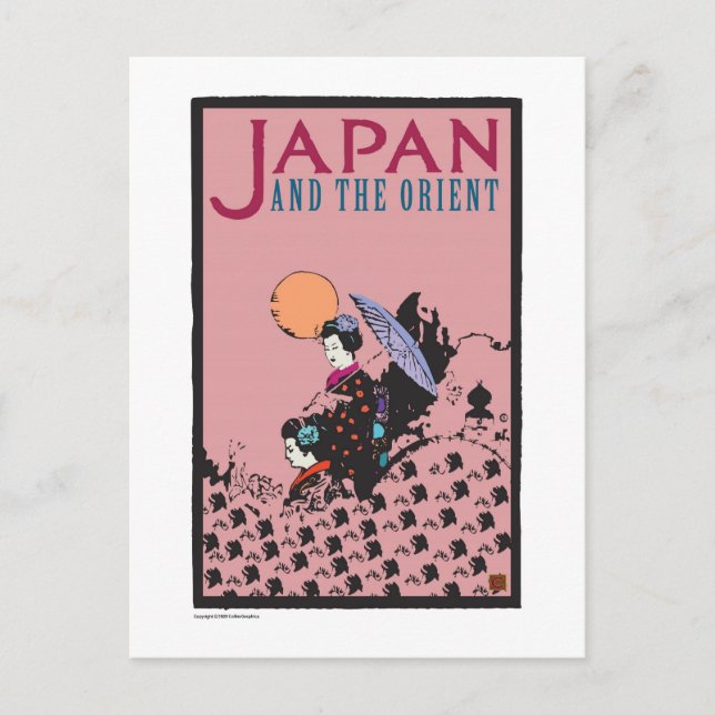 Postal TRAVEL-Japón-Oriente- (Anverso)