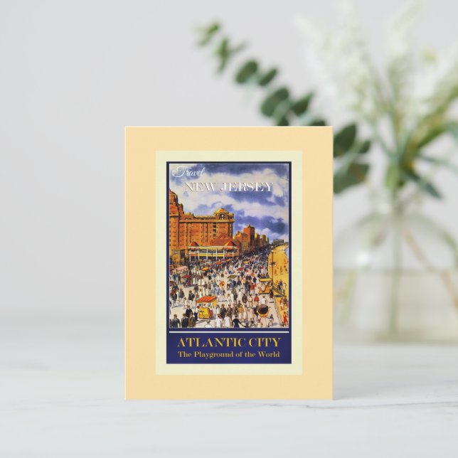 Postal Travel New Jersey (Anverso de pie)