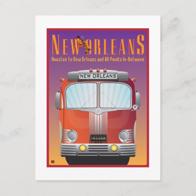 Postal TRAVEL-Nueva Orleans (Anverso)