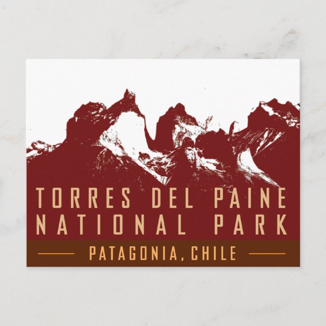 Postal TRAVEL-Patagonia-Torres del Paine (Anverso)