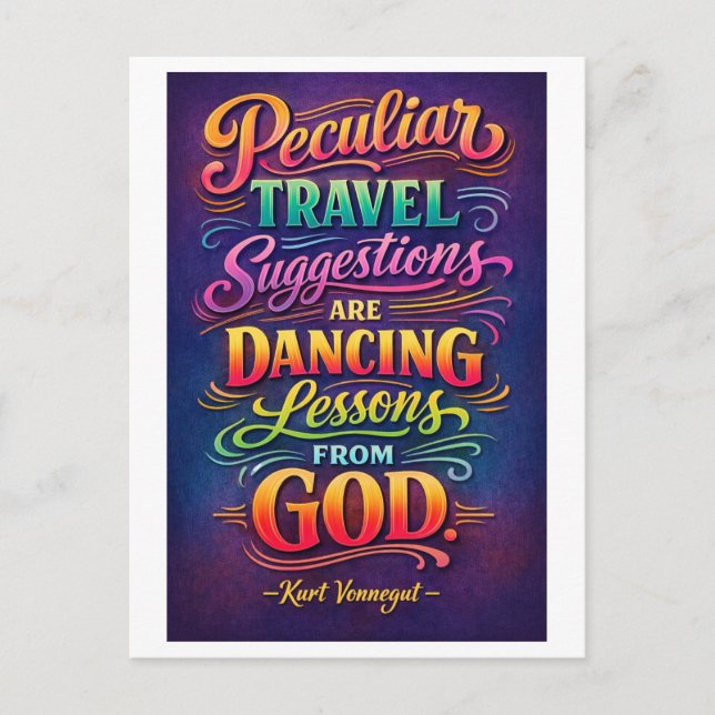 Postal Travel Quote: Peculiar Travel Suggestions (Anverso)