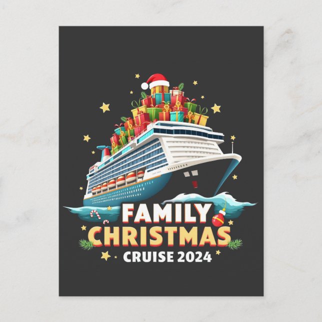 Postal Travesía de Navidades familiares de crucero 2024 (Anverso)