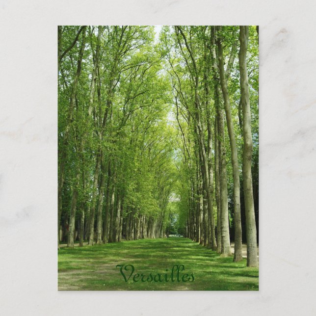 Postal Trayectoria romántica Francia de los jardines de (Anverso)