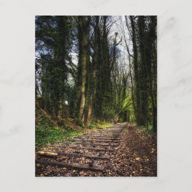 Postal Trazas ferroviarias abandonadas HDR (Anverso)