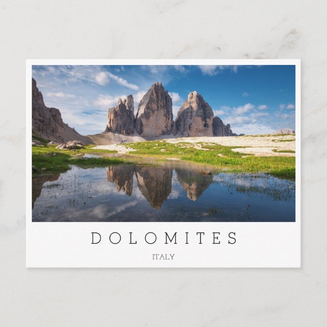 Postal Tre Cime di Lavaredo/Drei Zinnen Dolomite mountain (Anverso)