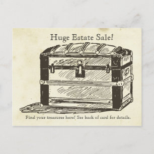 Postal Treasure Chest Estate Sale Rummage Trunk