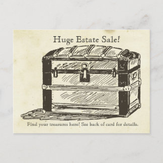 Postal Treasure Chest Estate Sale Rummage Trunk