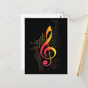 Postal Treble Clef Music
