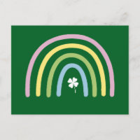 Trebol de Cuatro Hojas Arcoiris Día de San Patrici