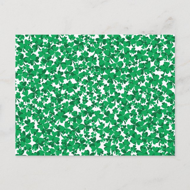 Postal tréboles, Irlanda, irlandés, orgulloso de ser irla (Anverso)