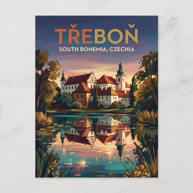 Postal Třeboň República Checa (Anverso)