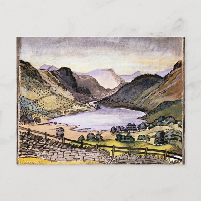 Postal Treinta minutos, obra de Paul Nash (Anverso)
