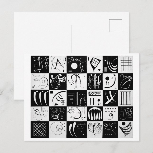 Postal Treinta | Wassily Kandinsky | (Anverso / Reverso)