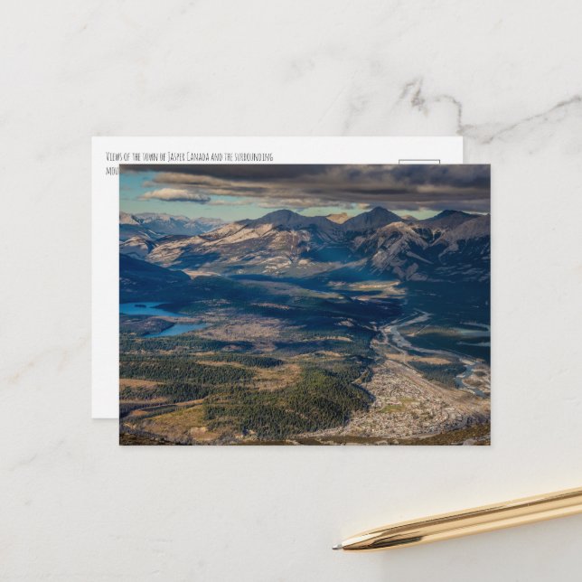 Postal Tren aéreo de Jasper (Anverso/Reverso In Situ)