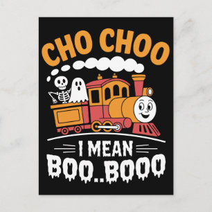 Postal Tren Choo Choo Quiero Decir Boo Booo Divertido y F