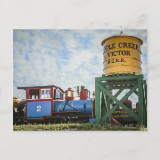 Postal Tren de ancho estrecho en Cripple Creek, Colorado