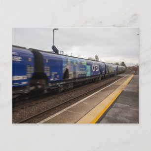 Postal Tren de carga de Drax pasando por la estación de W