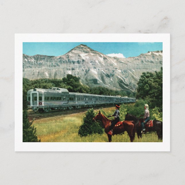 Postal Tren de Denver Zephyr (Anverso)