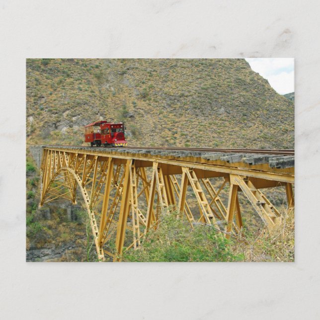 Postal Tren de Ecuador (Anverso)