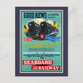Postal Tren de Florida Vintage